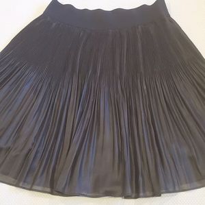 Free people black pleated mini skirt